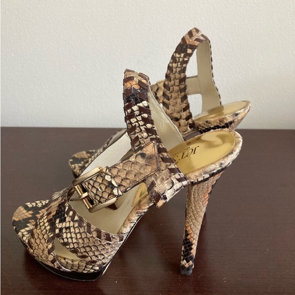 Jet Set 6 by Michael Kors Snake Print High Heels - Picture 4 of 4